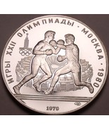 Silber Beweis Russland 1979 10 Rubel ~ Prägung 108,000 ~ Olympische Boxen - £47.52 GBP