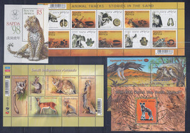 ZAYIX South Africa Sheets Collection MNH Wildlife Wild Cats Birds 1223L0005 - £13.73 GBP
