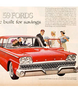 1959 Ford Custom 300 Tudor Country Sedan Cars Advertisement Automobilia ... - $566.69 MXN