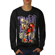 Wellcoda Graffiti Crime Fashion Mens Sweatshirt, Make Casual Pullover Jumper - £24.04 GBP+