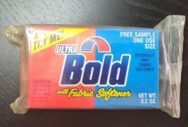 Vintage P&amp;G Ultra Bold Laundry Detergent Free Sample Size 3.7 Oz Sealed - $34.64