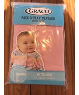 Graco Pack N Play Playard Quick Connect fitted sheet Pink Ships N 24h - $29.58