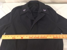 Vintage US Air Force Mans All Weather Cotton Polyester Poplin 38 XL Trench Coat - $32.39