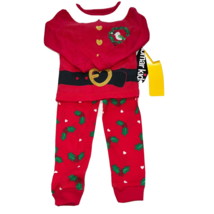 Boys 2T  Elf Pajamas Komar Kids Red 2 piece - $6.92