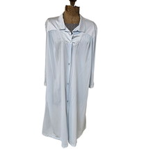 Vintage Vanity Fair House Coat Womens Large Silky Satin Button Front Robe - £19.72 GBP