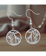 Drop Dangle Giraffe Mother And Child Earrings For Wiomen - $1,961.06 MXN