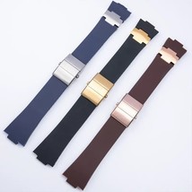 25x12mm Silicone Rubber Band Strap fit for Ulysse Nardin Marine Diver Watch - £14.49 GBP+