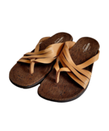 Merrell Tan Air Cushion Memory Foam Strappy Thong Sandals Women Size 6 - $381.19 MXN