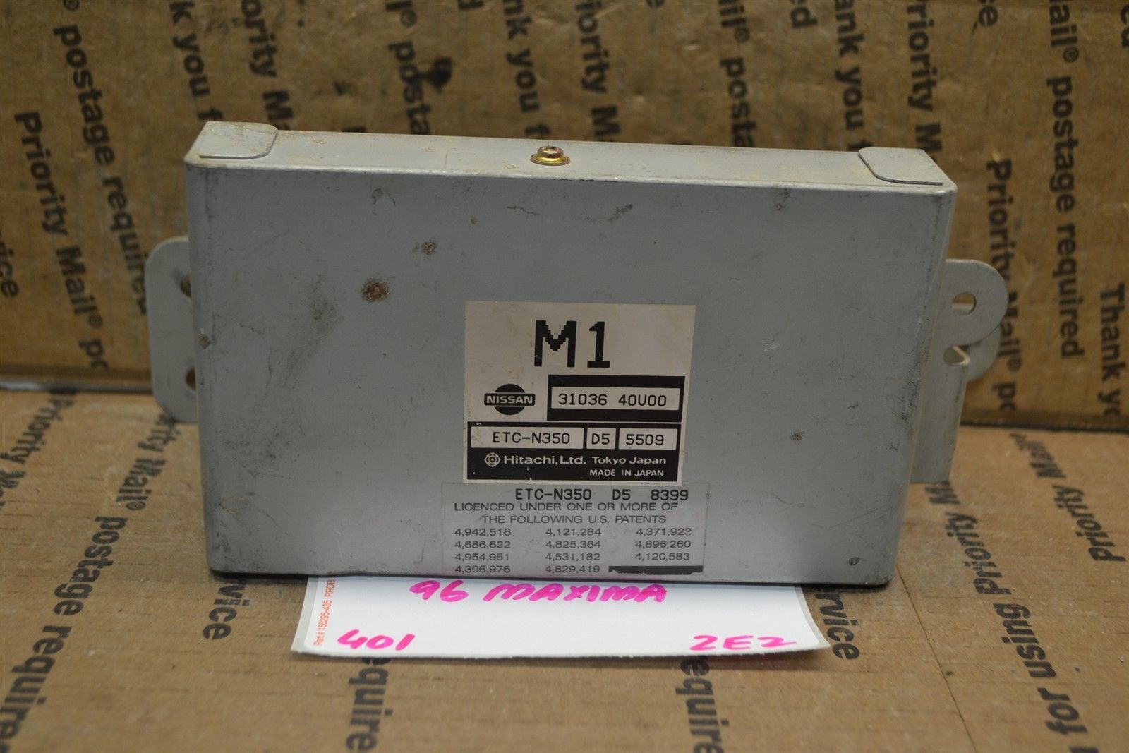1996 Nissan Maxima Transmission Control Unit TCU 3103640U00 Module 401-2E2 - $7.99