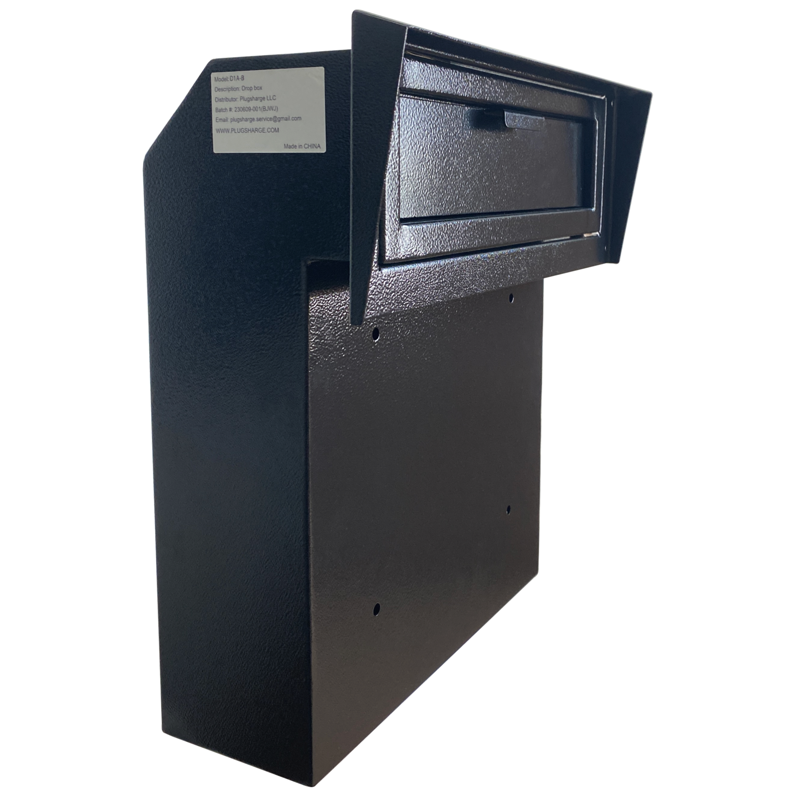 Plugsharge Rainproof Heavy Duty Through The Door Safe Mail Drop Box, Black - $94.99