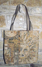 Handmade Sun Goddess Face Tapestry Tote  - £7.98 GBP