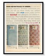 Simmons Quilted Celacloud Mattresses Print Ad Vintage 1962 Magazine Adve... - £7.61 GBP