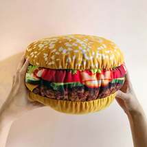 Burger Pillow, Burger, Hamburger pillow, Cheeseburger pillow, fast food pillow - £31.36 GBP
