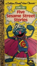 Sesamstraße 5 Stories VHS ! Nicht Auf DVD 1989 Ein Golden Buch Video Kinder Pbs - £28.76 GBP