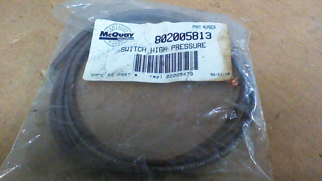 (NIB) McQUAY 802005813 HIGH PRESSURE SWITCH (REPLACES 02005479) - $15.59