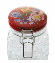 Pioneer Woman ~ CELIA Floral Embossed Clamp Jar w/Ceramic Lid  ~ 38 Ounce Jar - £23.86 GBP