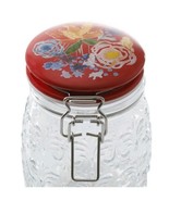 Pioneer Woman ~ CELIA Floral Embossed Clamp Jar w/Ceramic Lid  ~ 38 Ounc... - £23.79 GBP