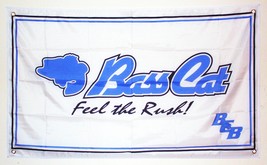 Bass Cat Boats Feel the Rush! Flag Banner 3x5ft Garage, Mancave, Shop - £11.79 GBP