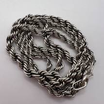 Beautiful Massive Vintage Sterling Silver 925 Men&#39;s Jewelry Chain Neckla... - £127.84 GBP