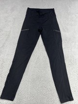 Athleta Womens Metro High Waisted Leggings Women Small Black Zipper Pockets - £12.97 GBP