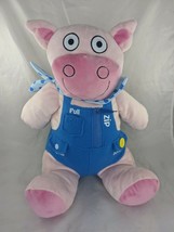 Tiny Tillia by Avon Pig Plush Teach Me to Dress Activity Plush 14 Inch Stuffed   - £6.89 GBP