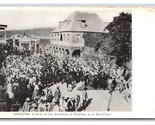 Entry of President of Republic Gonaives Haiti UNP 1918 DB Postcard W8 - $24.70