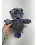 Plush Toy Co Brechner Plush Stuffed Animal Purple Beaver Vintage - $6.77