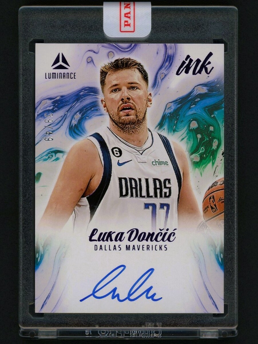 2022-23 Panini Luminance Ink Luka Doncic Autograph On Card #39/49 Mavericks - $2,376.00