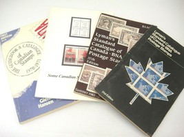 Canada Stamp Collecting Lot of 4 Books Lyman Catalogs Errors Guidebook S... - $9.40