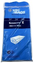 Kenmore Canister Type E Vacuum Bags For 5023 5033 20 5033 Models - £8.45 GBP