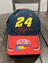 Dupont Motorsports Jeff Gordon #24 Hat Adjustable Orange Blue Winners Ci... - €10,94 EUR