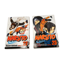 Naruto Manga Graphic Novel Lot 2 Volumes 23 and 25 English PB - £17.36 GBP