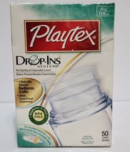Playtex Baby Bottle DROP-INS Systems Sterilized Liners 50 Count 4oz - NEW SEALED - £14.78 GBP