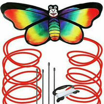 AGreatLife Kids Outdoor Activities Giant Rainbow Butterfly Kite NEW (2 Pack) - £15.58 GBP