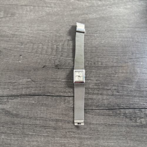 Timex Electric Women&#39;s Watch Silver Rectangle Mesh Bracelet 80250-06977 ... - £15.83 GBP