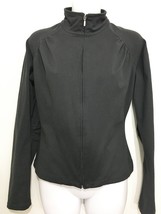 Lucy S Black Long-Sleeve Jacket Full Zip Athleisure - £22.65 GBP
