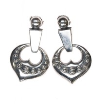 Retired James Avery open heart earrings in sterling - $143.55