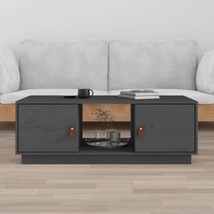 Coffee Table Grey 100x50x35 cm Solid Wood Pine - £61.61 GBP