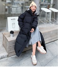 Winter Women&#39;s Down Puffer Jackets White Baggy Thickening Warm Hooded Korean Fas - £75.91 GBP