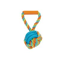 MPP Durable 8 Inch Interactive Dog Rope Tug Toy Dual Material Teeth Cleaning (Bl - $12.25+