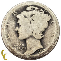 1921 Argent Mercury Dime 10C (About Bon, Ag État) - $41.83
