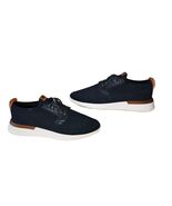 Wolf &amp; Shepherd Swiftknit Knit Leather Sneakers Navy Blue Men&#39;s Sz 11 Wo... - $792.01 MXN