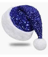 Deluxe Adults Santa Hat for Colorful Christmas Available Colors Sequin - $525.49 MXN