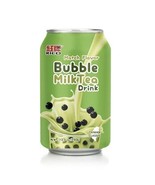Rico Match Matcha  Flavor Bubble Milk Tea Drink 12.3 Oz (Pack Of 16 Cans) - £90.43 GBP