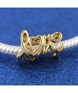 14k Gold-plated Handwritten Love Charm 763055C00 - $21.40 CAD