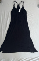 Cheibear Large stretchy Black Dress Women&#39;s racerback strap - $14.99