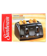 Sunbeam 3911 Extra Wide 4 Slots Toaster With Bagel Select &amp; Stop Toast B... - €77,28 EUR