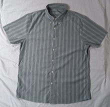 ABERCROMBIE AND FITCH MEN&#39;S BUTTON UP FRONT SHORT SLEEVE CASUAL SIZE LAR... - $15.99