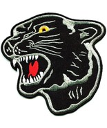 Black Panther Tiger Head Embroidery Patch Sew Iron-on 8 Inch Embroidered... - £21.32 GBP