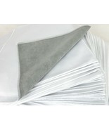 Solarius Microfiber Cloths, White &amp; Gray, Package of 50, 8 &quot;x 8&quot;, Sweda ... - $24.45